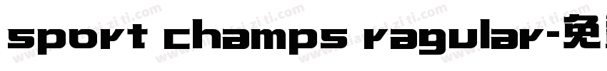 sport champs ragular字体转换